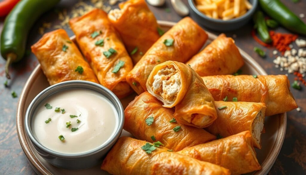 Chicken Jalapeno Popper Egg Rolls Chicken Jalapeno Popper Egg Rolls