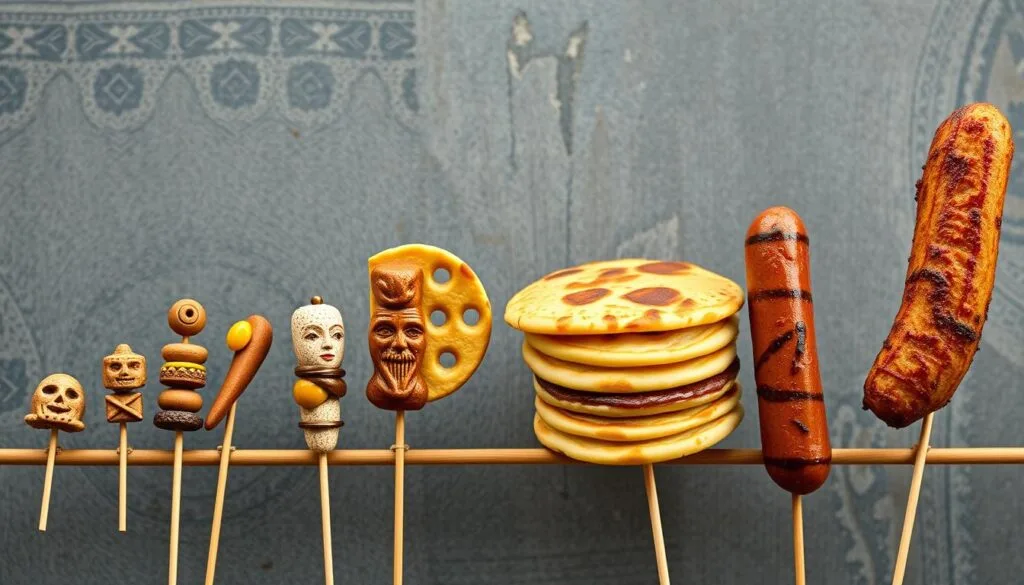 Evolution of Breakfast Foods on Sticks Evolution of Breakfast Foods on Sticks