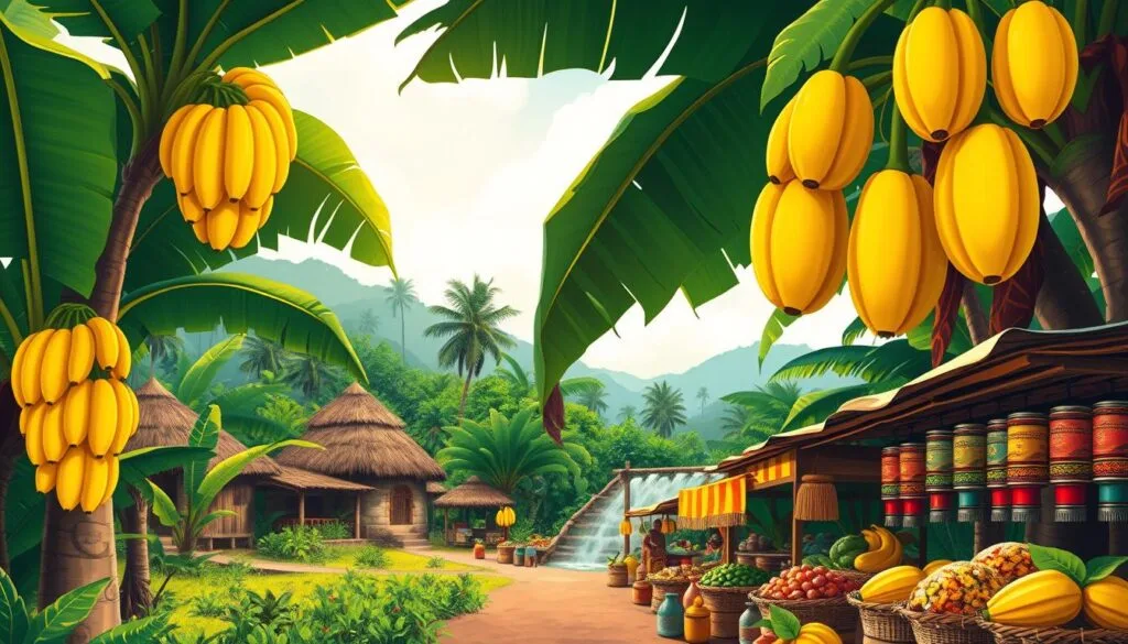 Is plantain originally Jamaican or African?