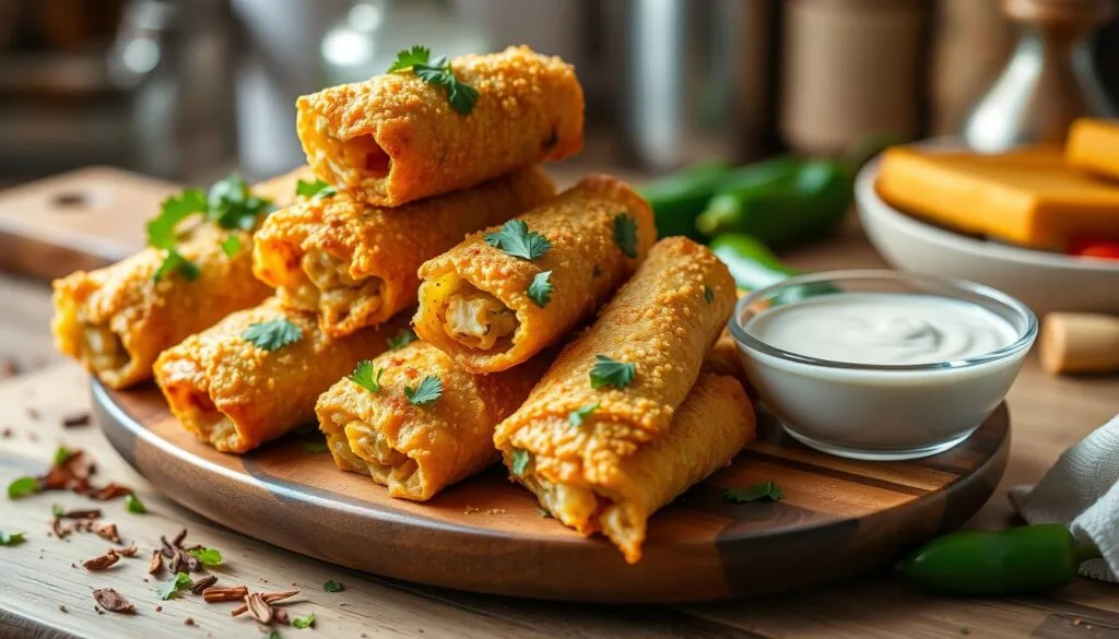 Crispy Jalapeno Popper Egg Roll Recipe