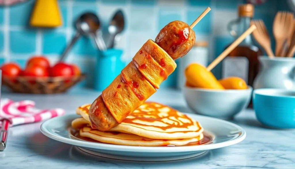 Jimmy Dean Pancake and Sausage on a Stick Invention Jimmy Dean Pancake and Sausage on a Stick Invention