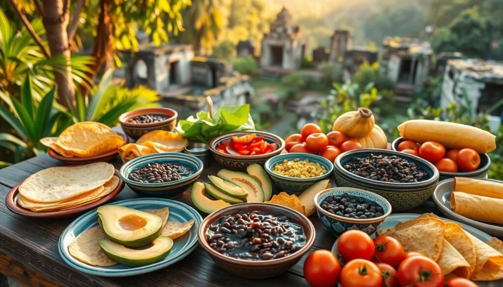 What did the Maya eat for breakfast?