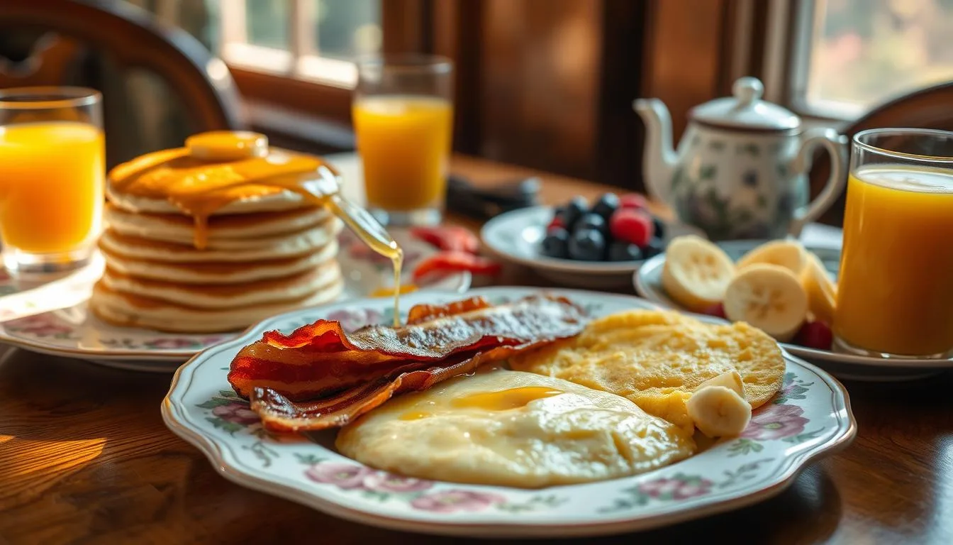 What was a typical breakfast in 1920?